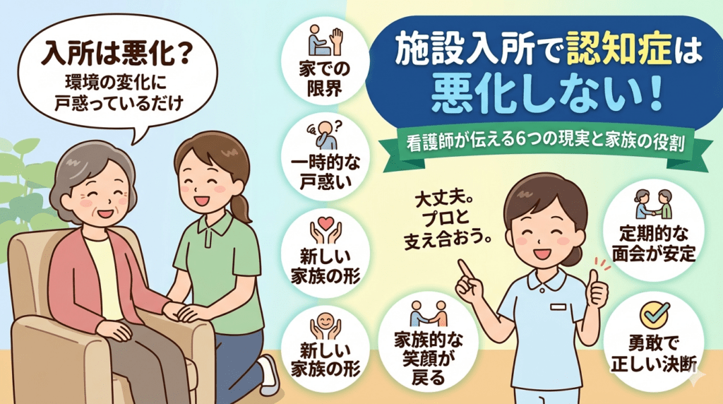施設入所で認知症は悪化しない！