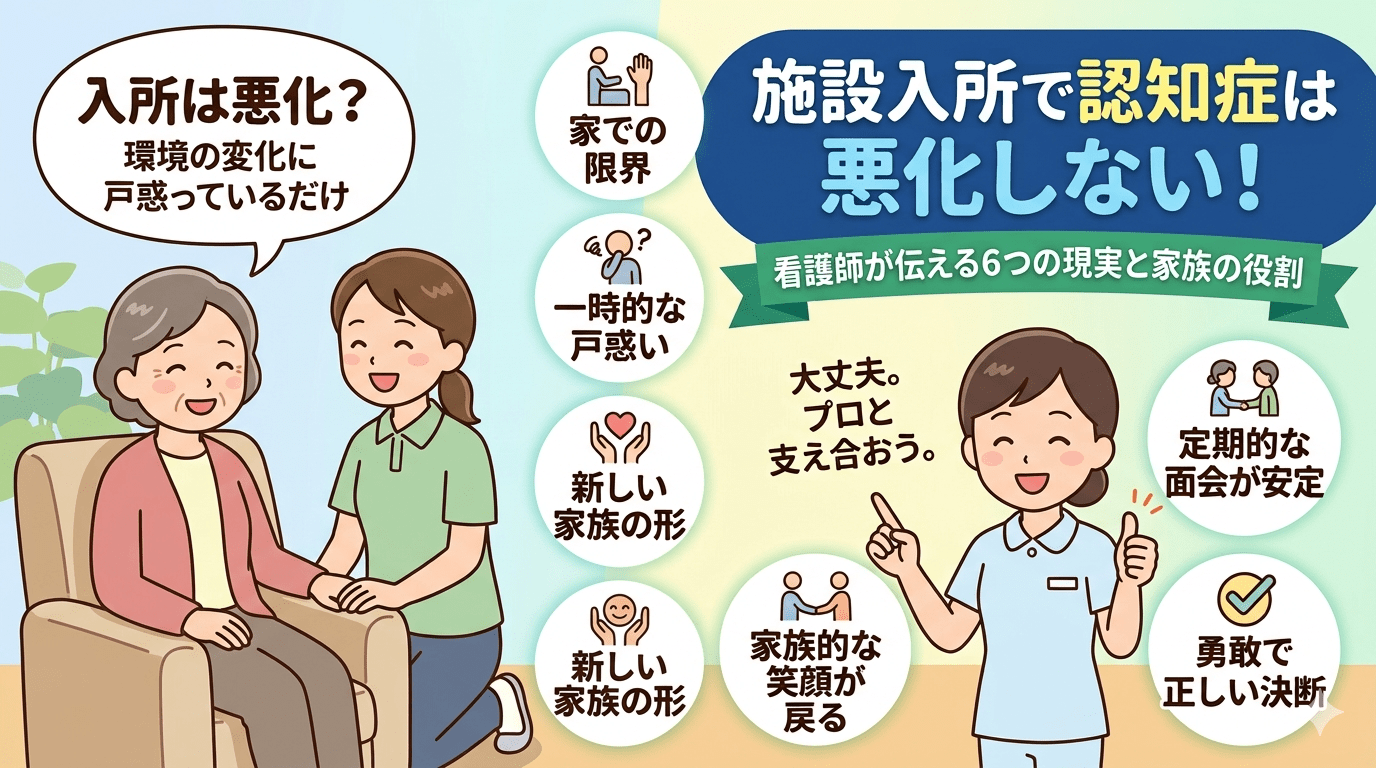 施設入所で認知症は悪化しない！