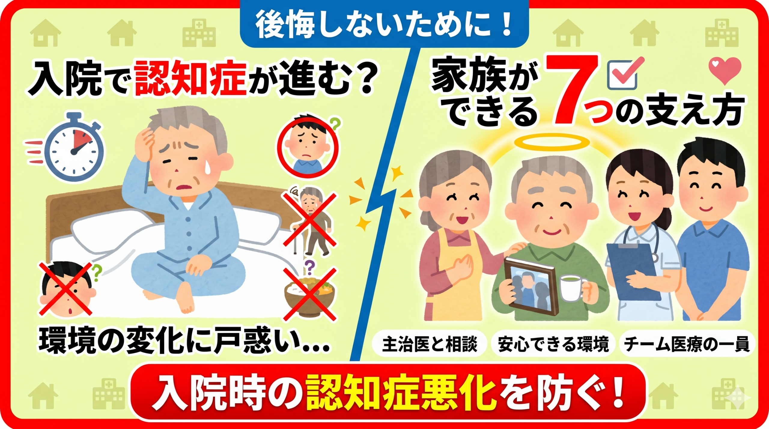 入院時の認知症悪化を防ぐ