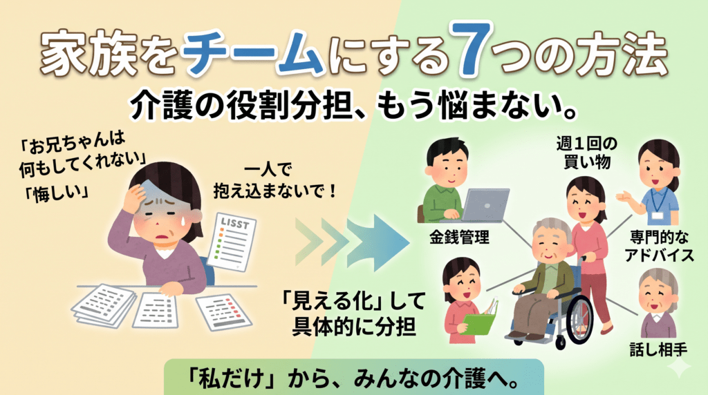 介護の役割分担、もう悩まない！