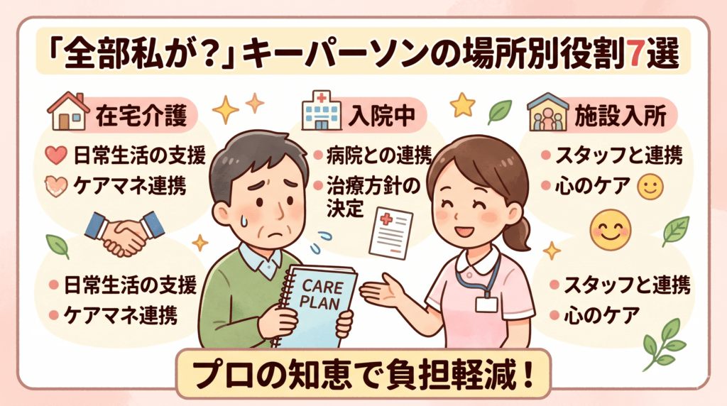 キーパーソンの場所別役割