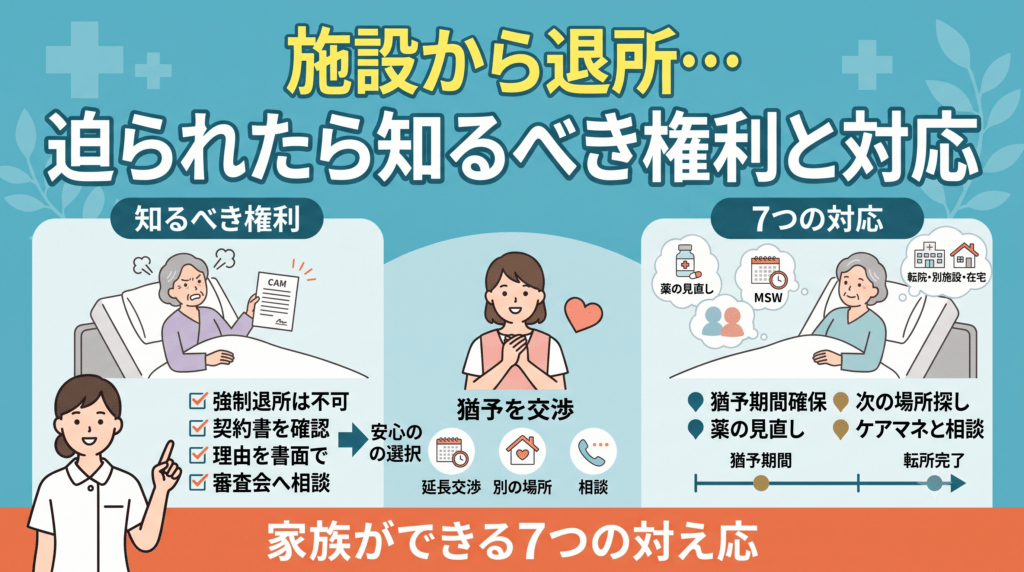 施設から退所を迫られたら知るべき権利と対応
