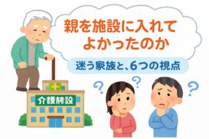 親を施設に入れてよかったのか