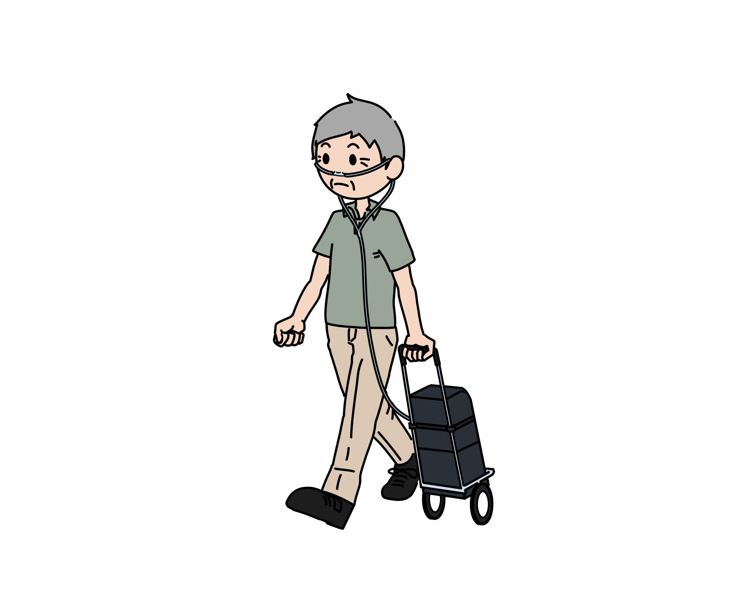 HOT外出のイラスト