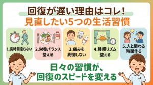 日々の習慣が、回復のスピードを変える
