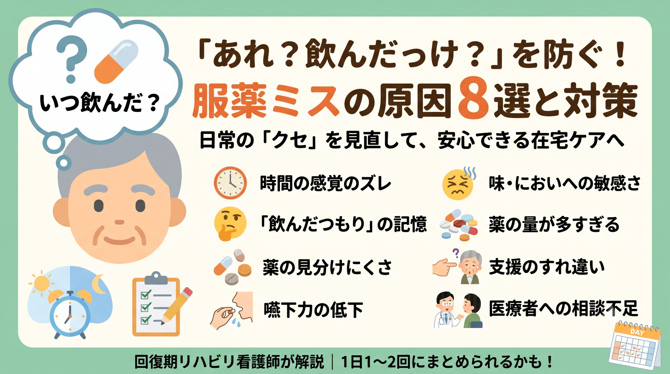 「あれ、飲んだっけ?」を防ぐ