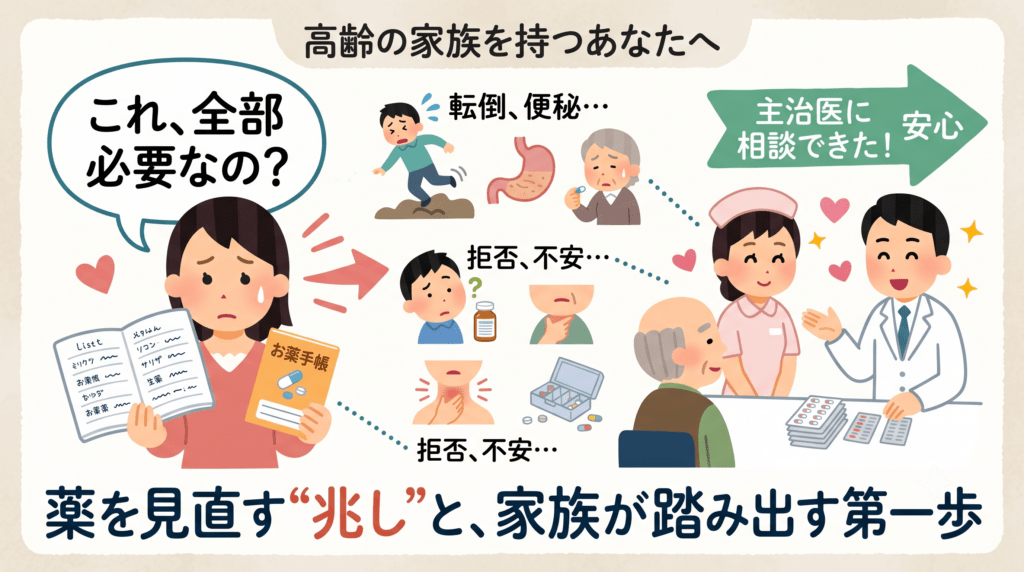 薬を見直す兆しと、家族が踏み出す第一歩