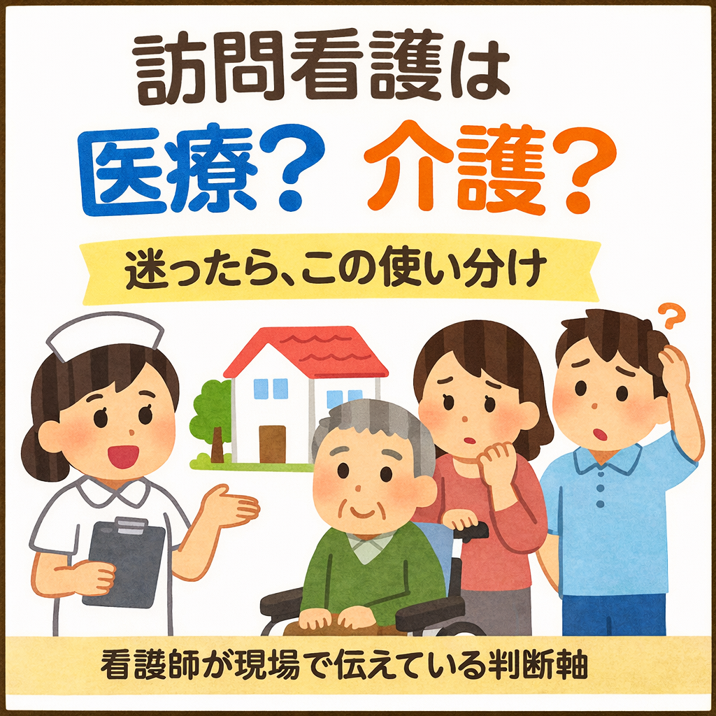 訪問看護は医療？介護？